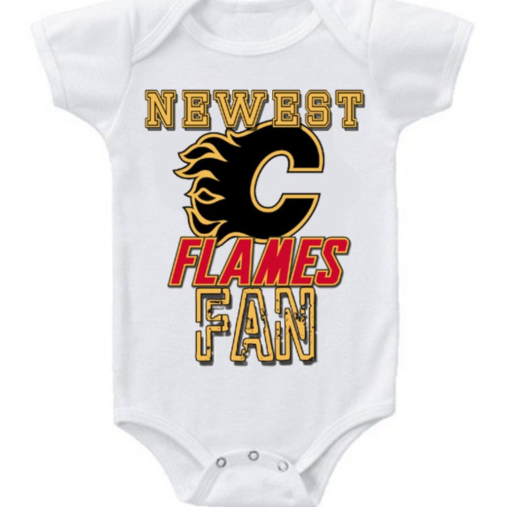 New Cute Baby One Piece Hockey Calgary Flames #2